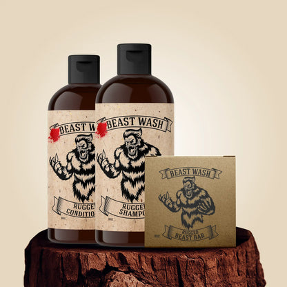 Johnny Slicks Rugged-Bar Beast Wash Shower Set