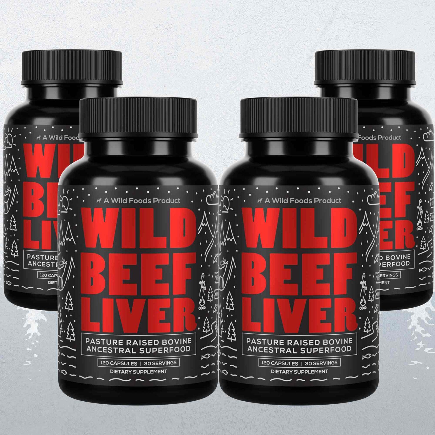 Grass-Fed Beef Liver Capsules, 30 servings – Vitality &amp; Immune Boost from Ancestral Nutrition - My American Goods