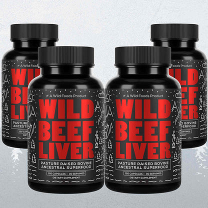 Grass-Fed Beef Liver Capsules, 30 servings – Vitality &amp; Immune Boost from Ancestral Nutrition - My American Goods