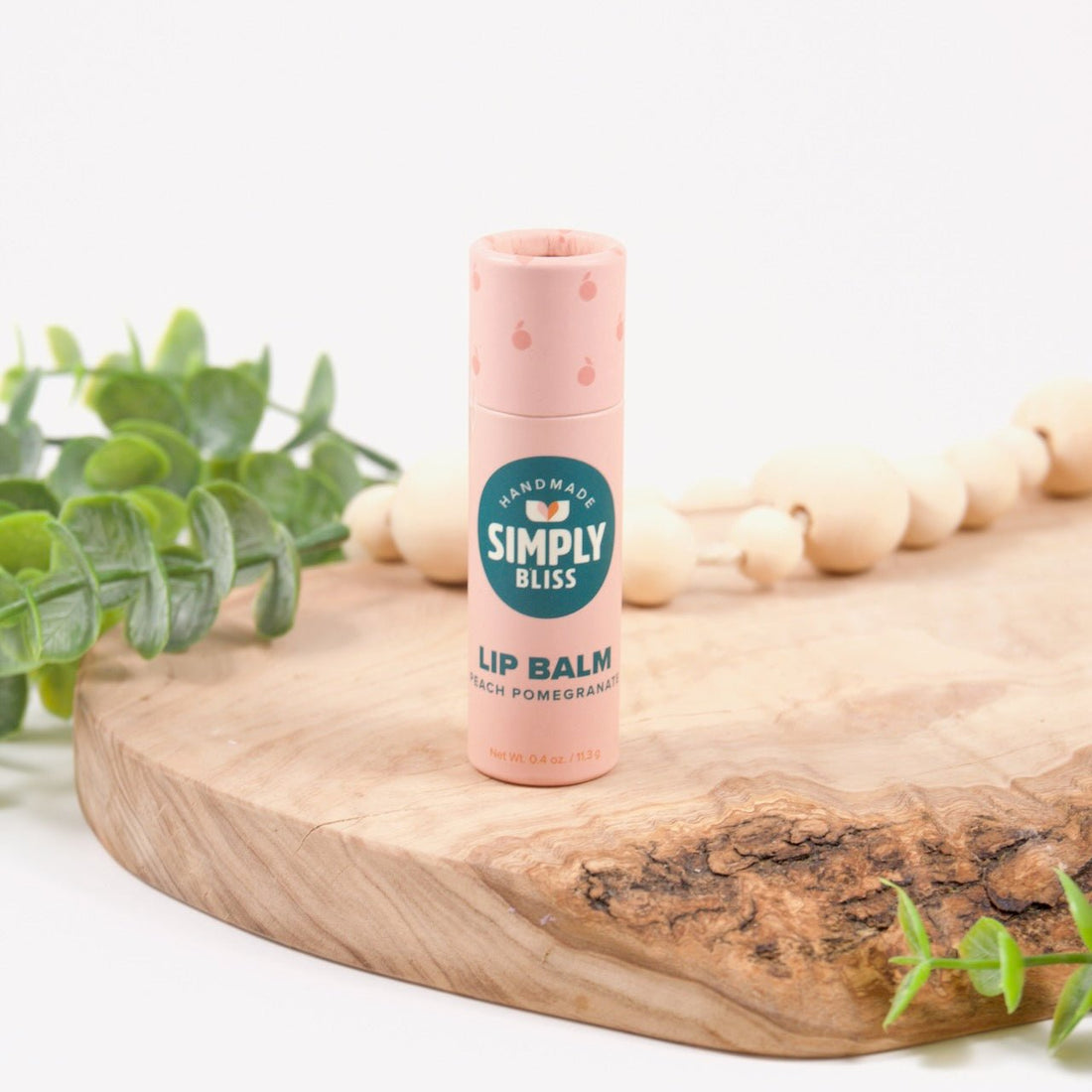 Peach Pomegranate - No-Melt Beeswax Lip Balm - My American Goods
