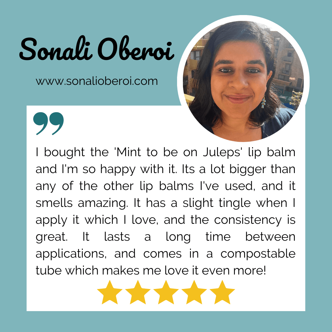 Simply Bliss Lip Balms Mint to be on Juleps - No-Melt Beeswax Lip Balm