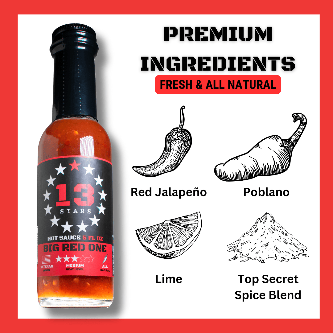13 Stars Hot Sauce Hot Sauce 13 Stars Hot Sauce Big Red One