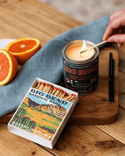Good &amp; Well Supply Co. Big Bend Vintage National Park Cabin Matches