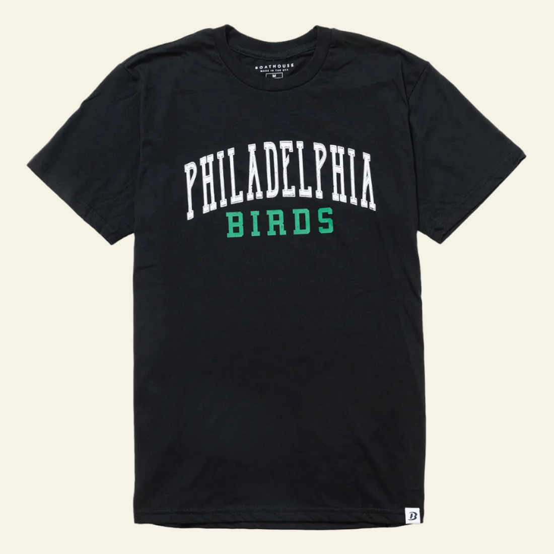 Black t-shirt with &