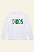 White long-sleeve shirt with green &