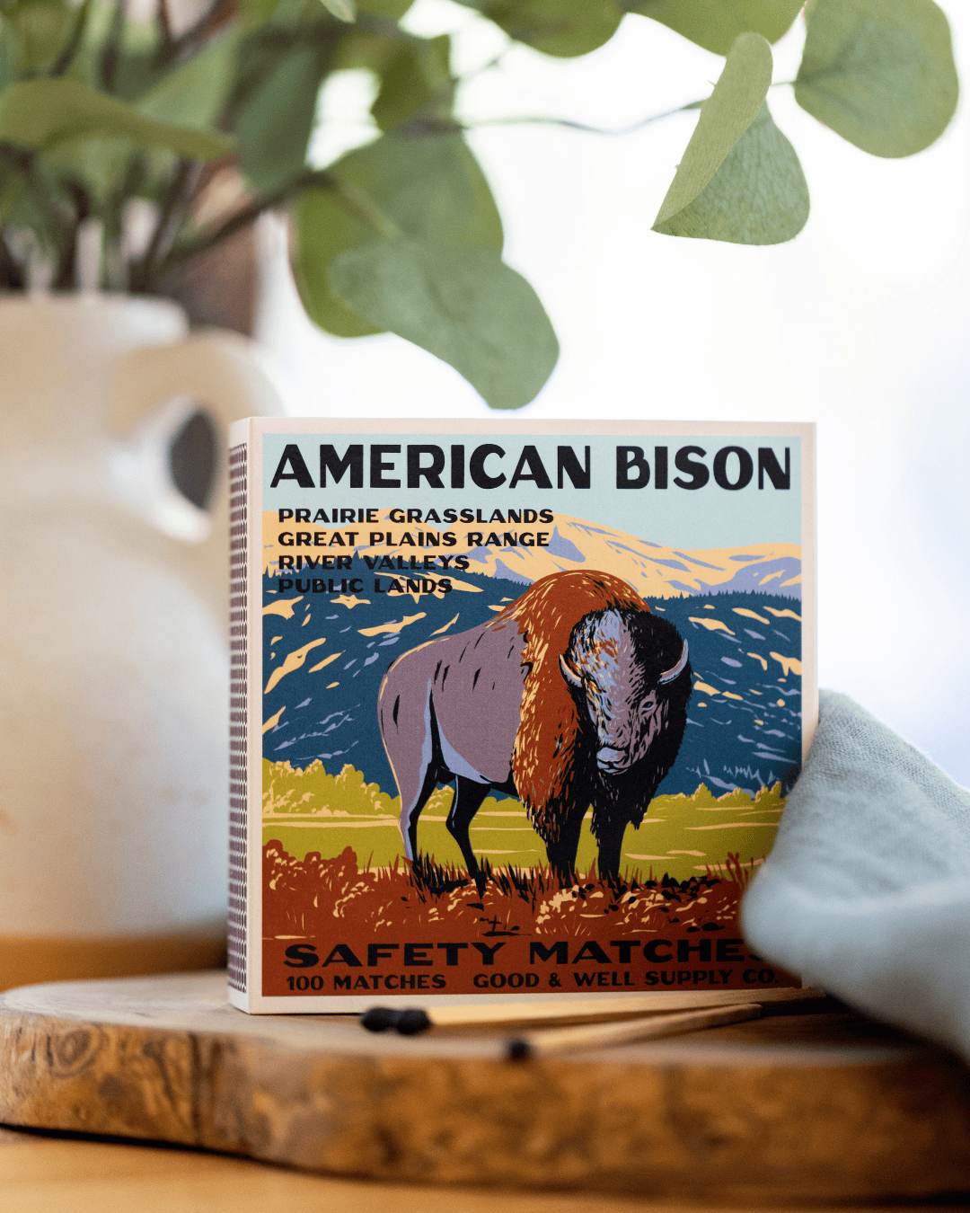 Good &amp; Well Supply Co. American Bison Cabin Matches