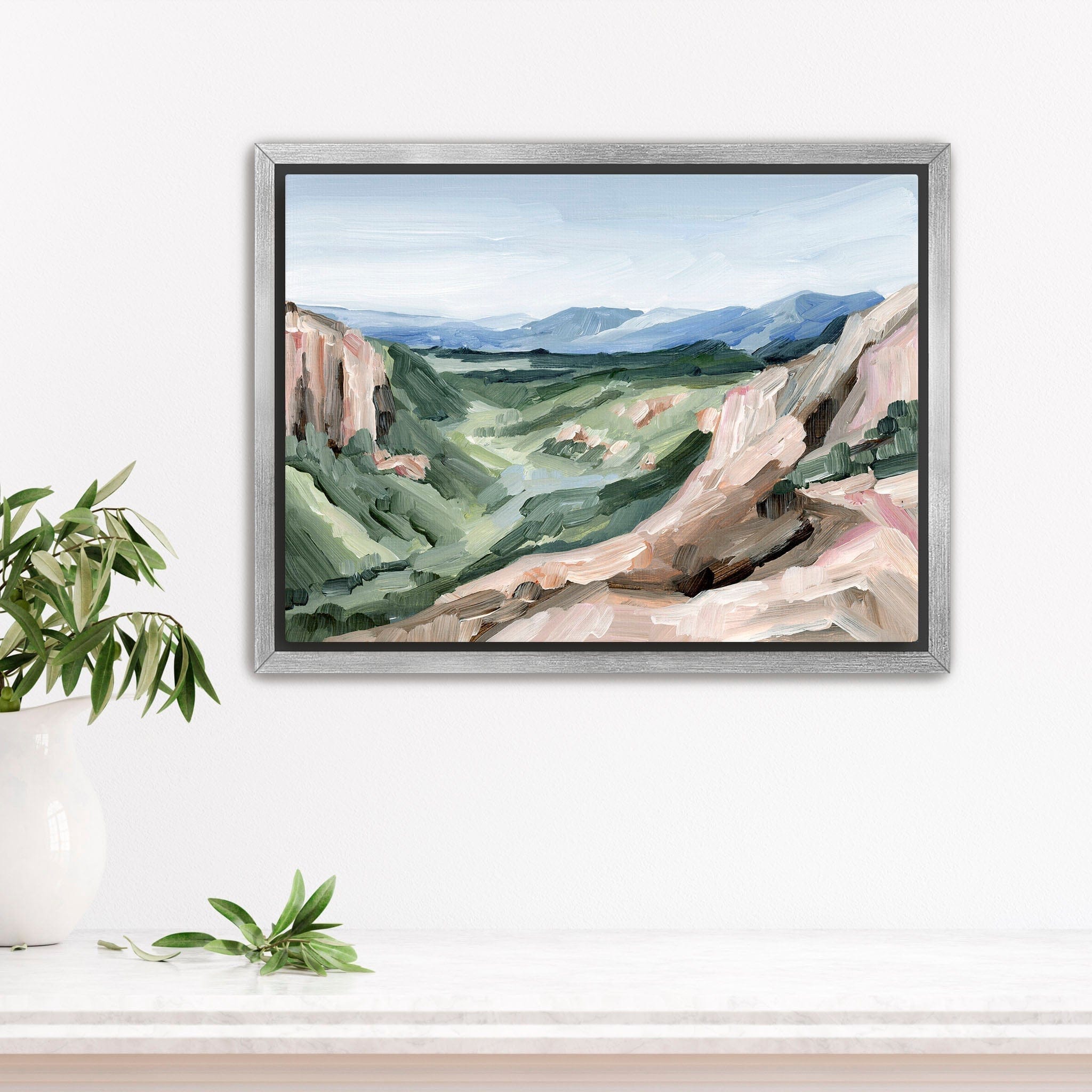 Katie Garrison Art Print Stretched Canvas / 8x10 in / Silver Frame "Black Bear Pass" Art Print
