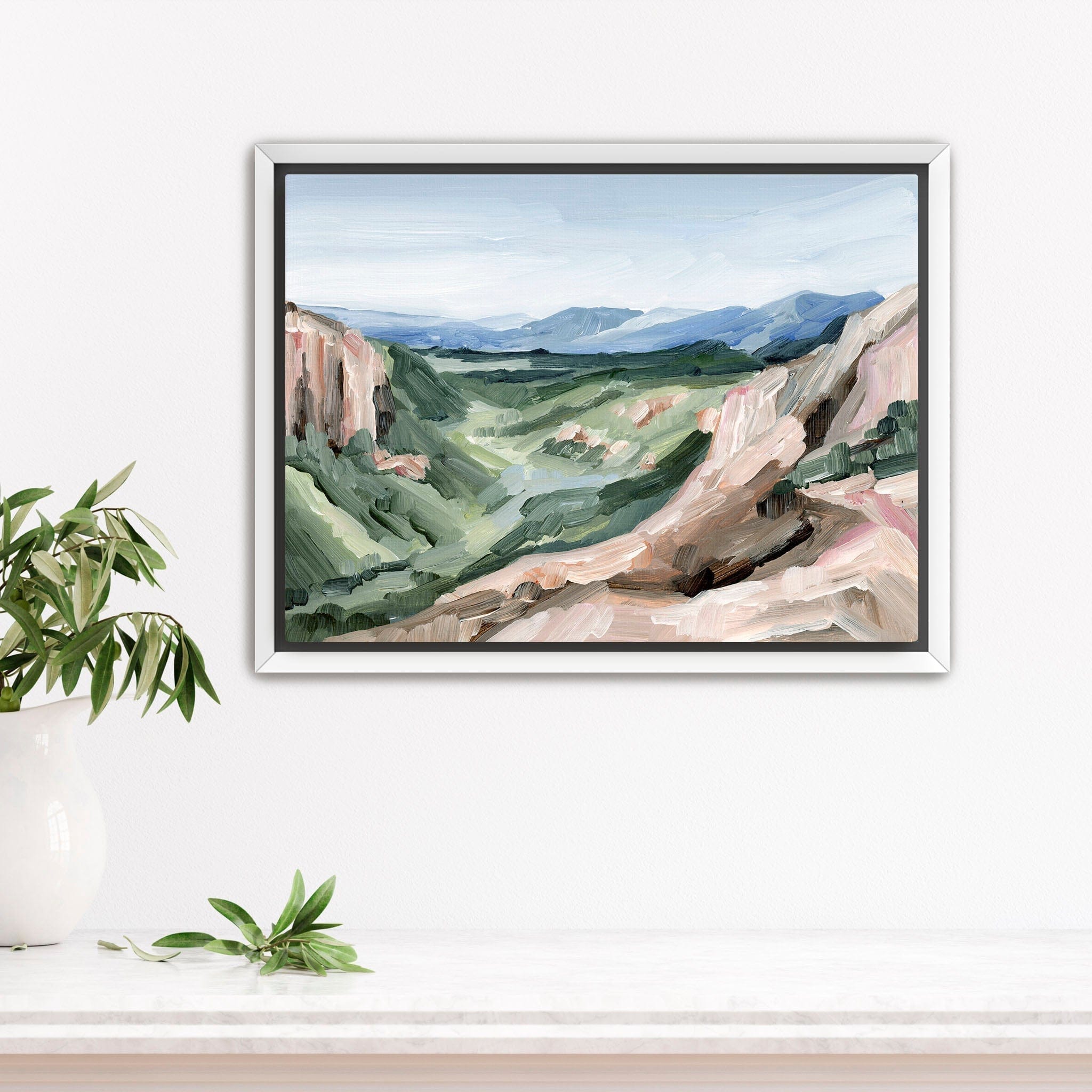 Katie Garrison Art Print Stretched Canvas / 8x10 in / White Frame "Black Bear Pass" Art Print