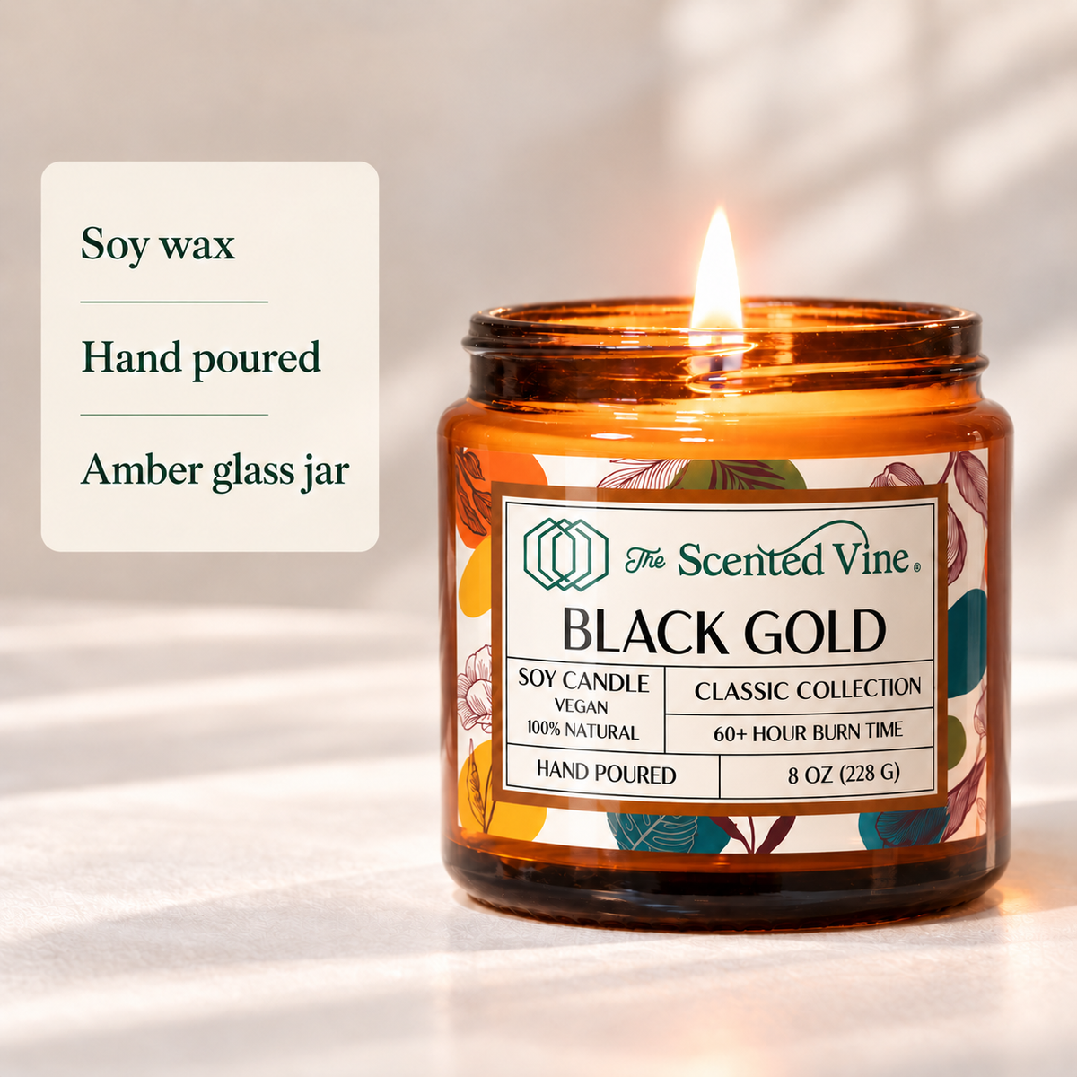 Black Gold Soy Candle