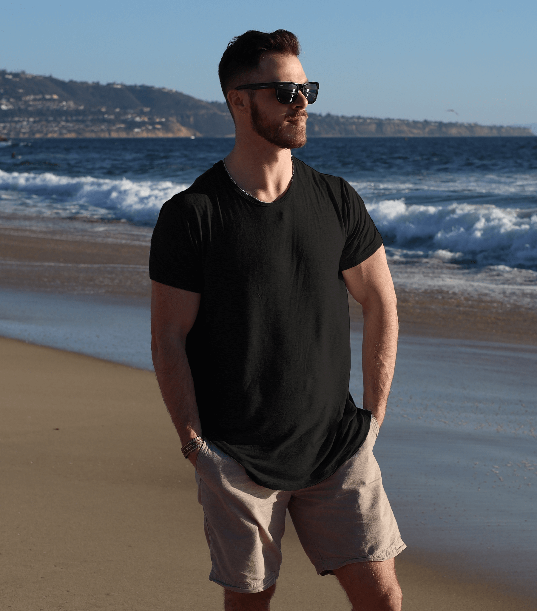 Bamtech Shirt Bamboo Swift Curve-Hem Tee - Black