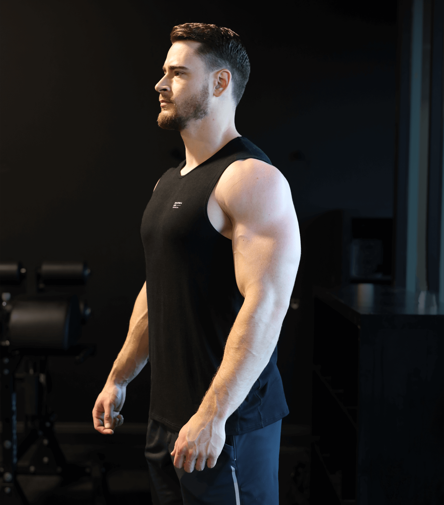 Bamtech Tanks Bamboo Aerotech Tank - Training Div. Heather Grey