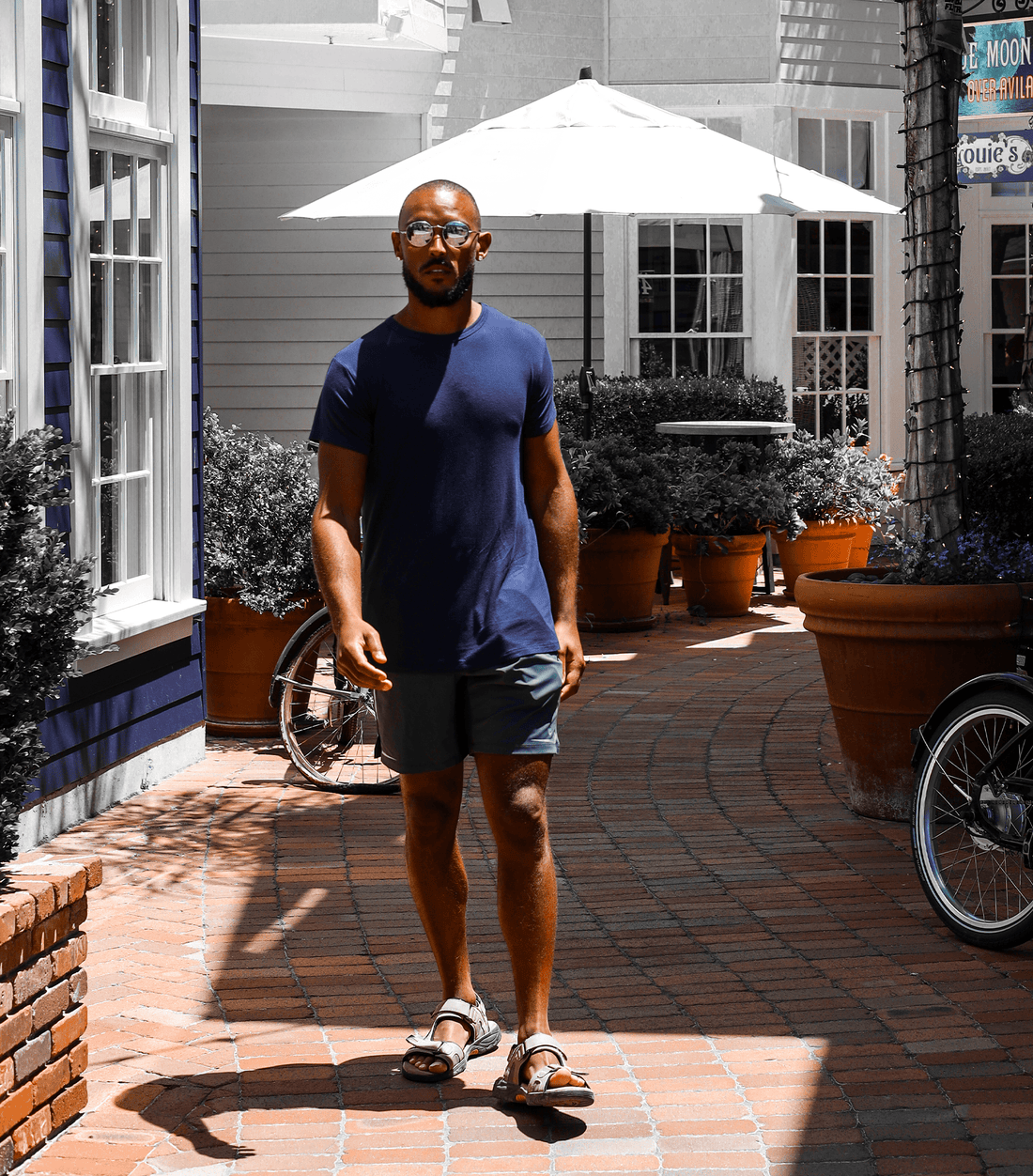 Bamboo Aerotech T-Shirt - Navy Blue