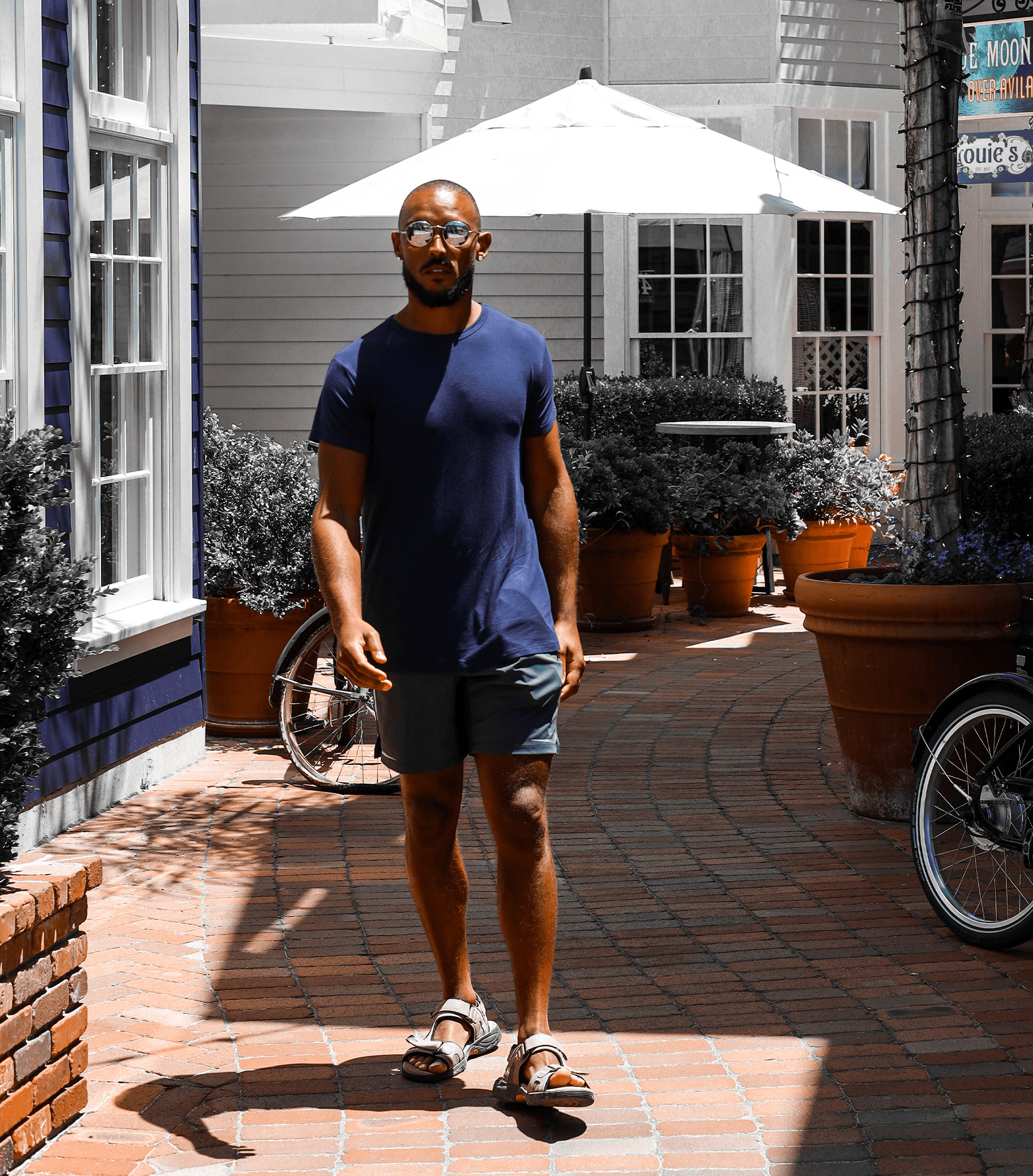 Bamboo Aerotech T-Shirt - Navy Blue