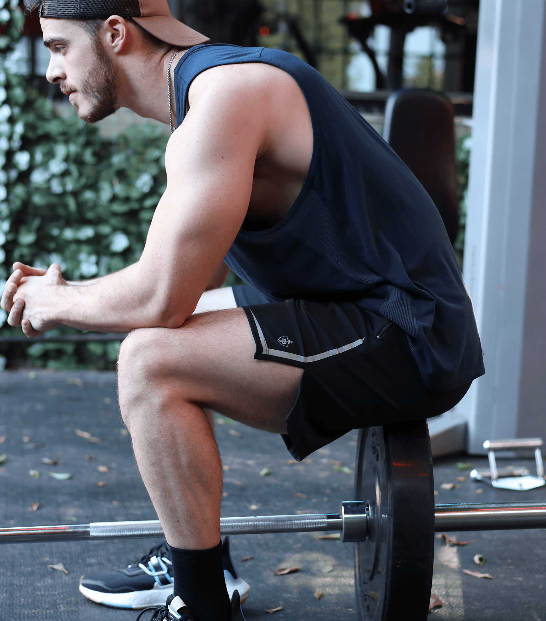 Eucalyptus Performance Tank - Navy