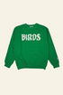 Green sweatshirt with &