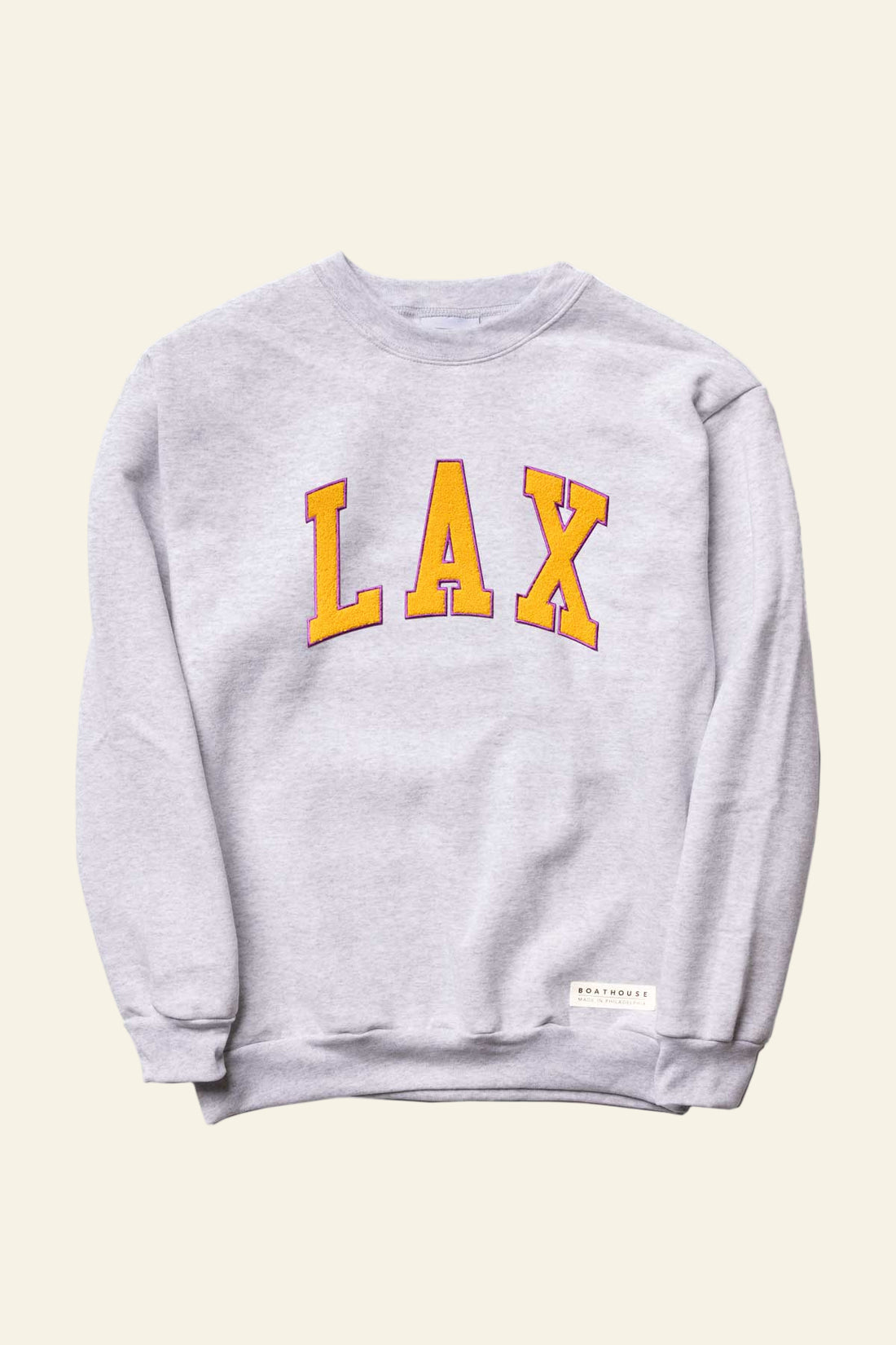Gray sweatshirt with &