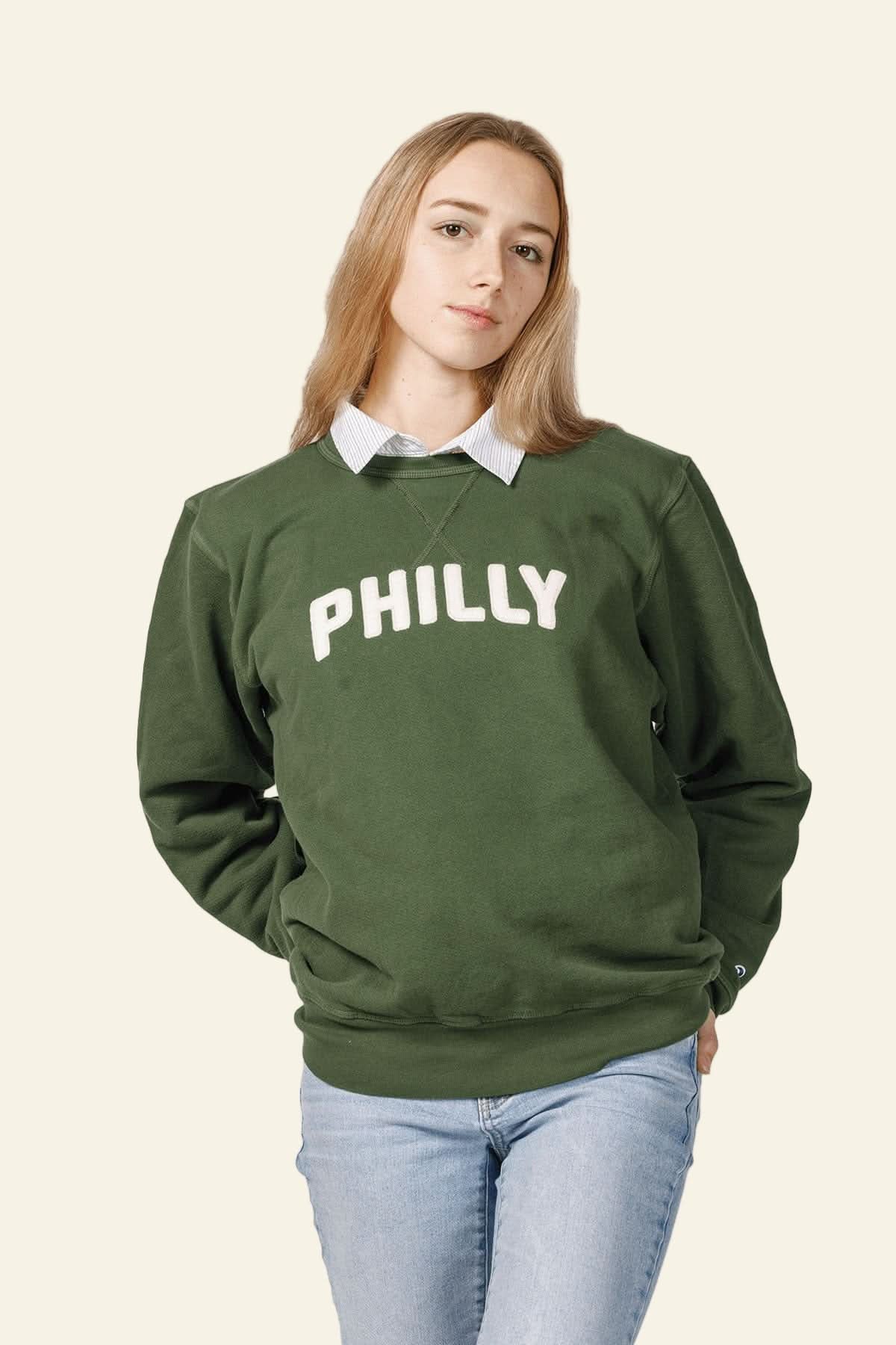 Boathouse unisex crew neck sweatshirt Boathouse Philly Felt Sweatshirt