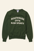 Green sweatshirt with &