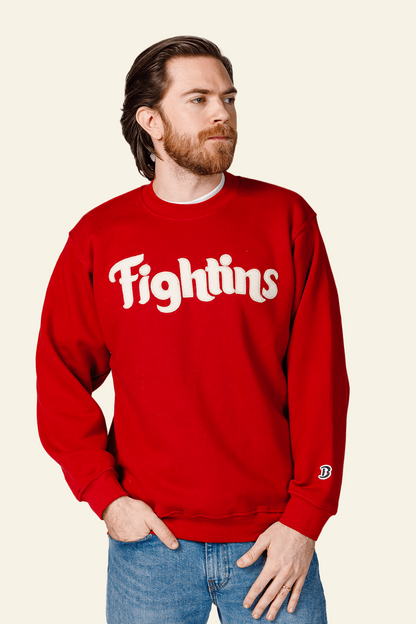 Man wearing a red &