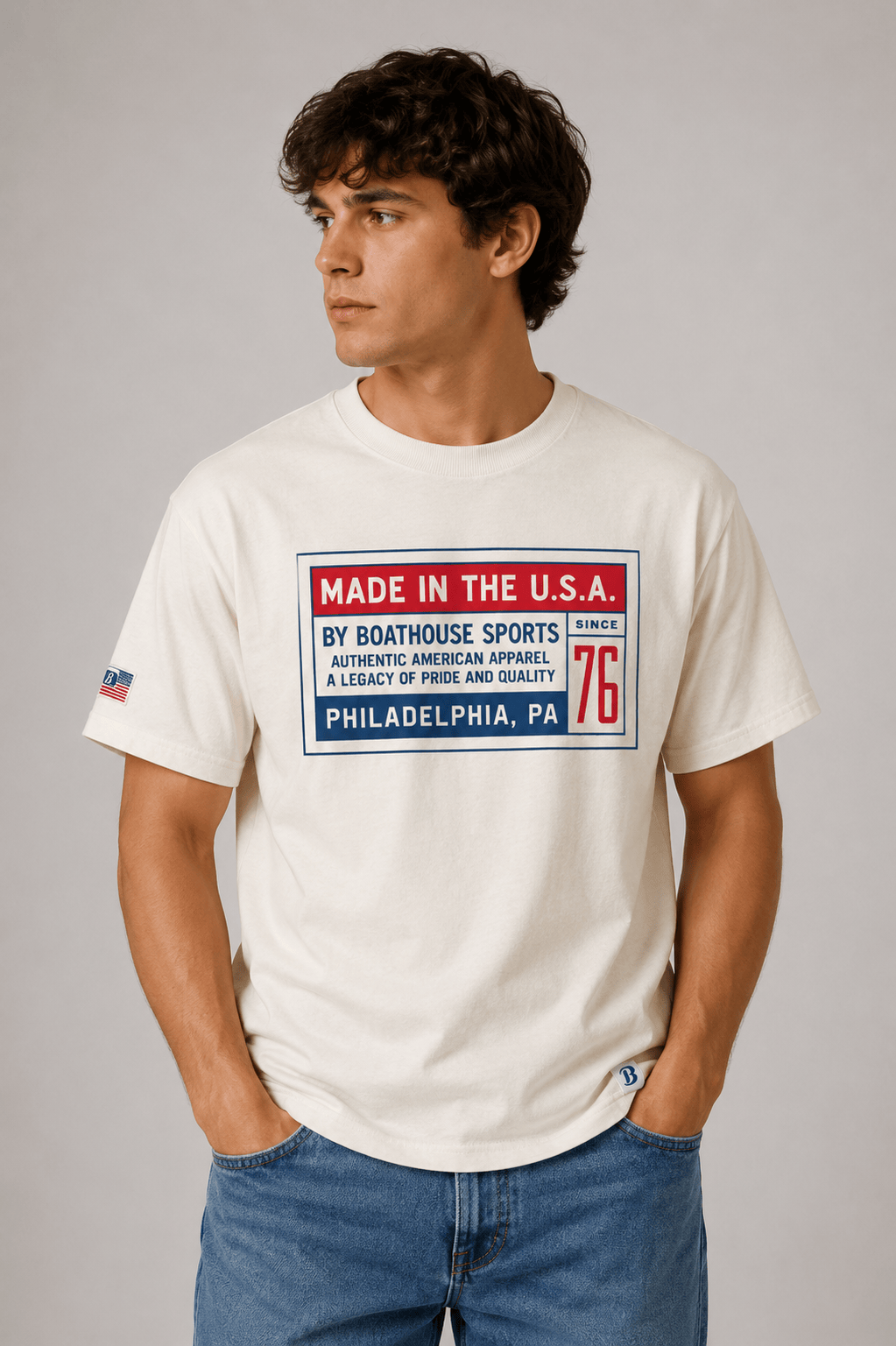Boathouse active unisex t-shirts Boathouse USA Cotton Short Sleeve