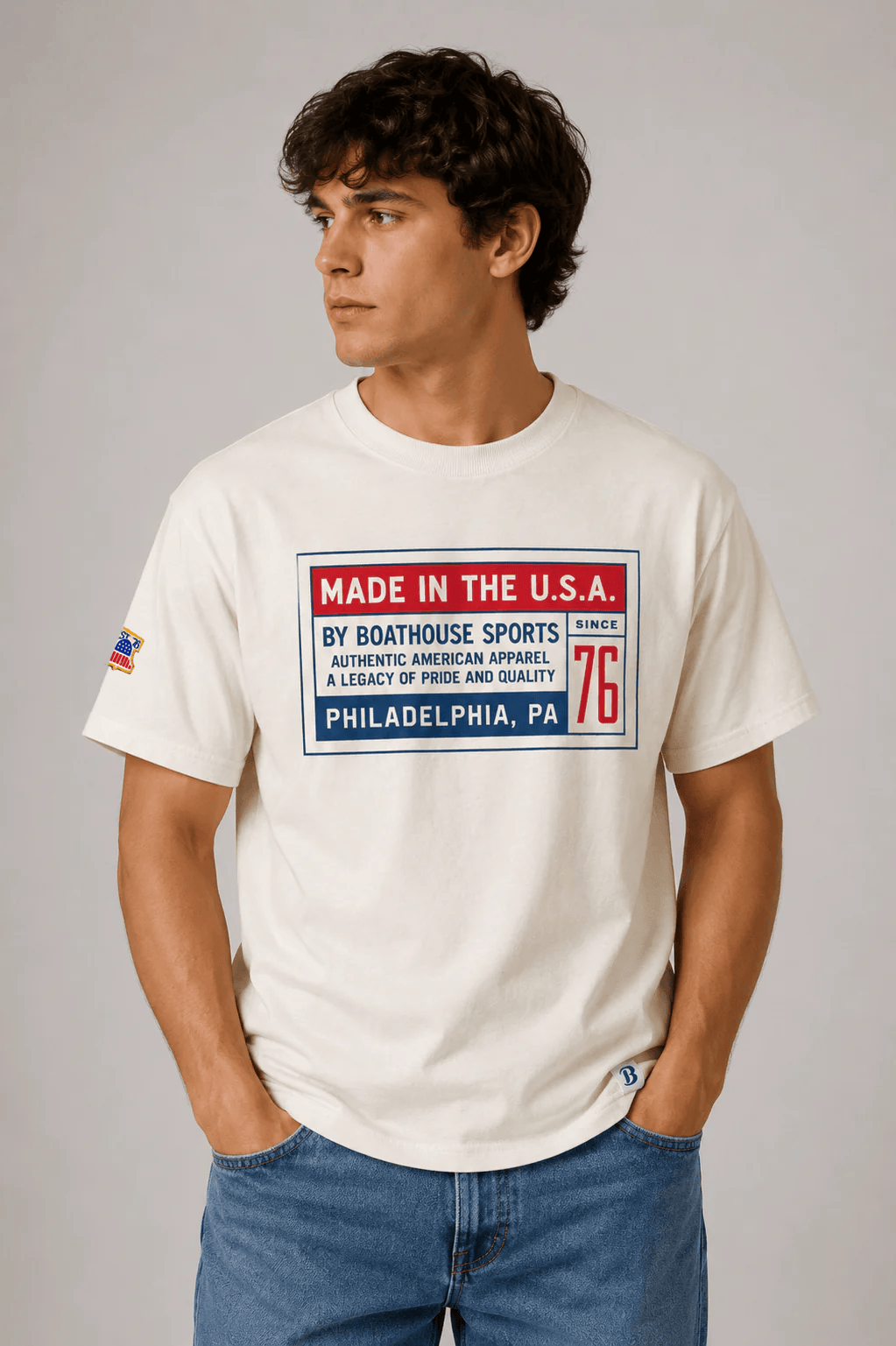 Boathouse USA Stamp Cotton Short Sleeve