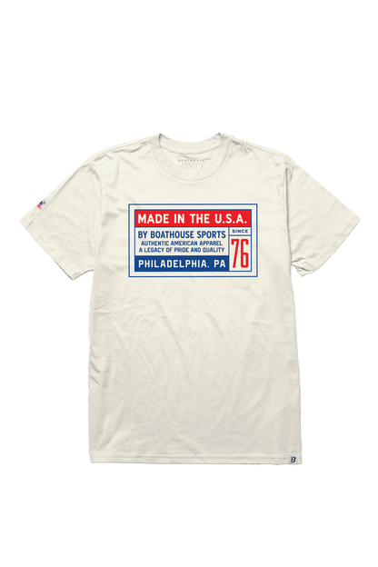 White t-shirt with &