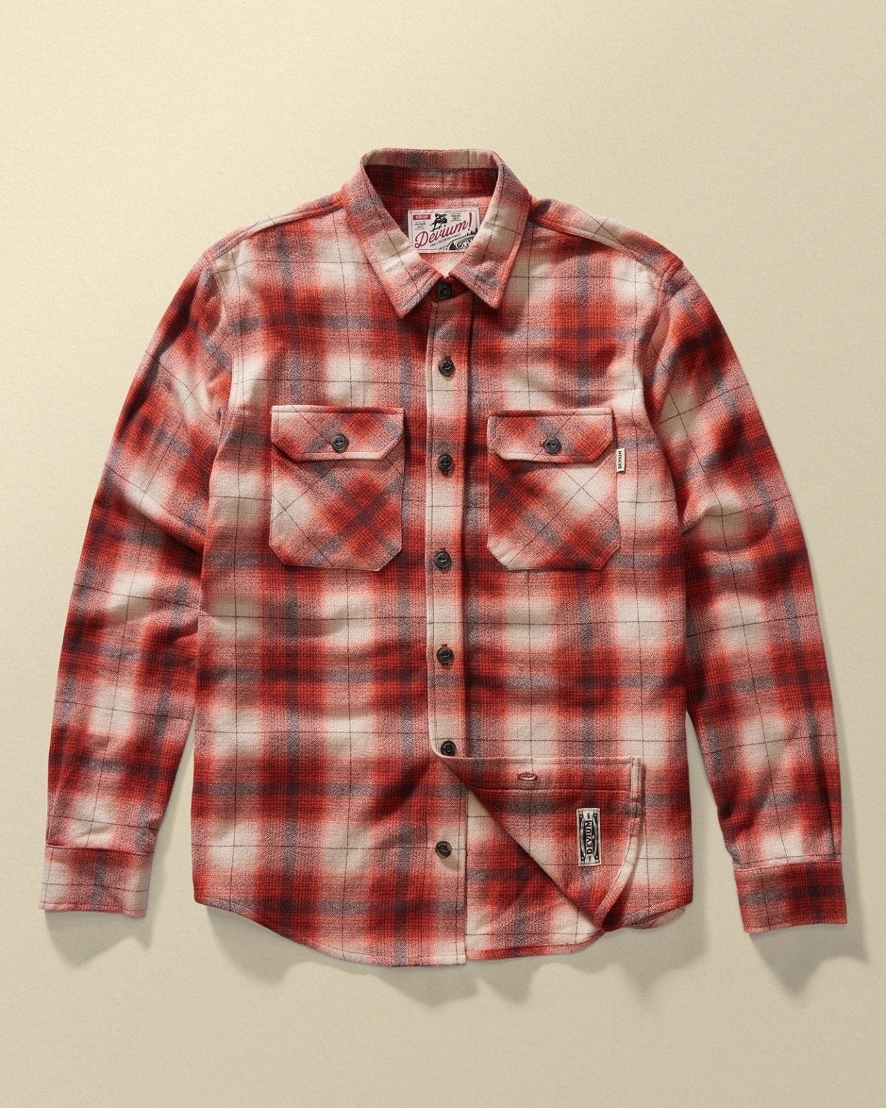 Devium Shirts Flame / S Boca Long Sleeve Flannel Shirt