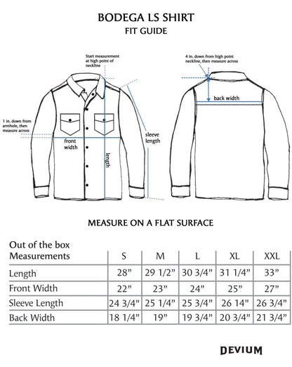 Bodega Striped Long Sleeve Shirt - My American Goods