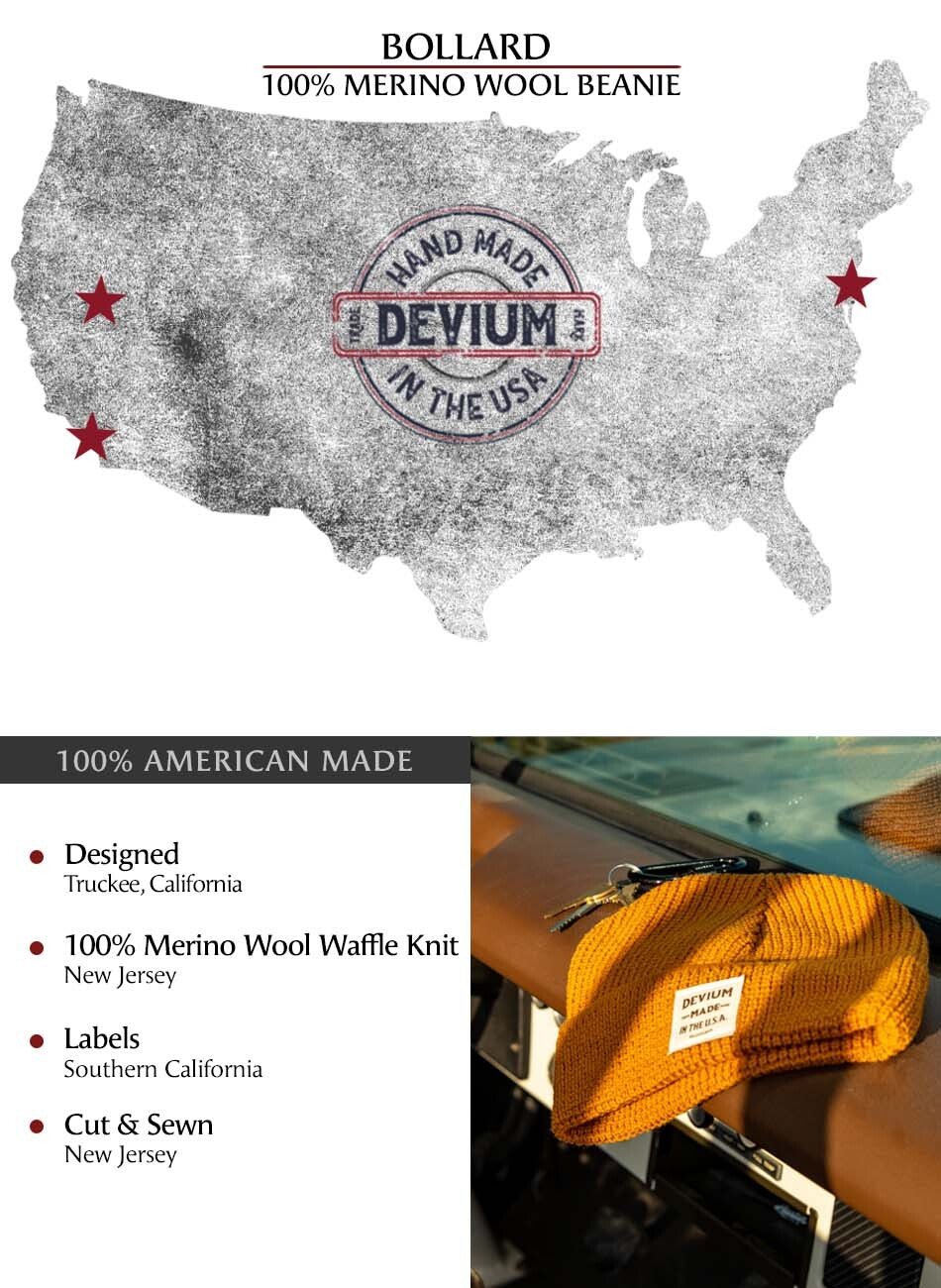 Bollard Merino Wool Beanie - My American Goods