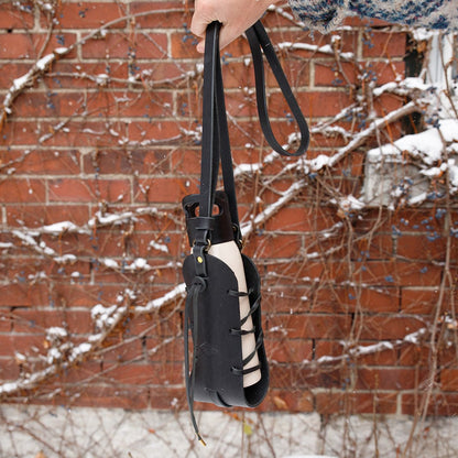 The Local Branch Leather Rambler Bottle Sling - USA Made