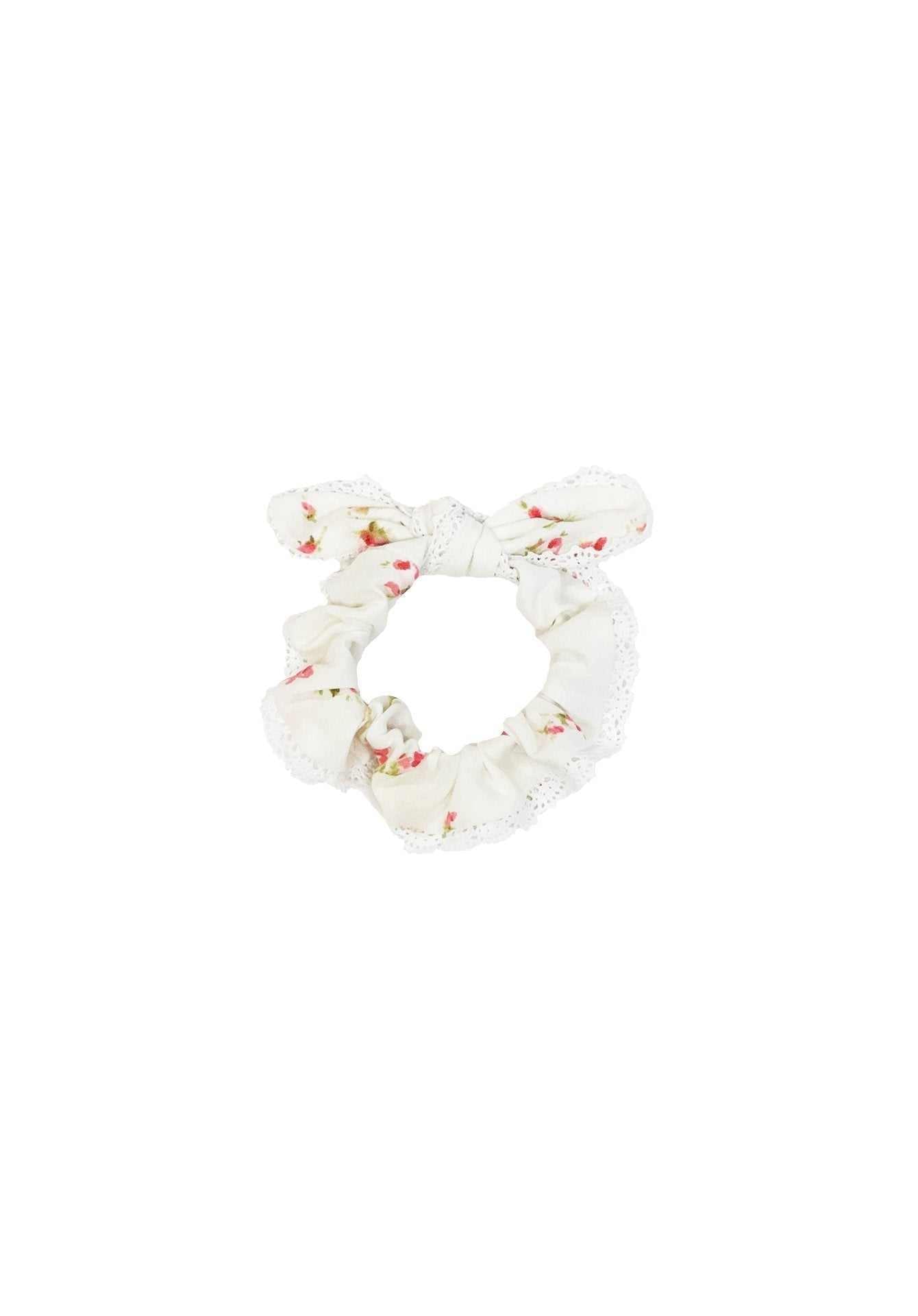 Penelope Vintage Floral Bow-Tie Scrunchie