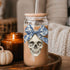 Gia Roma Travel Mug, Coffee Cup, Drinkware Bow Skull 20oz