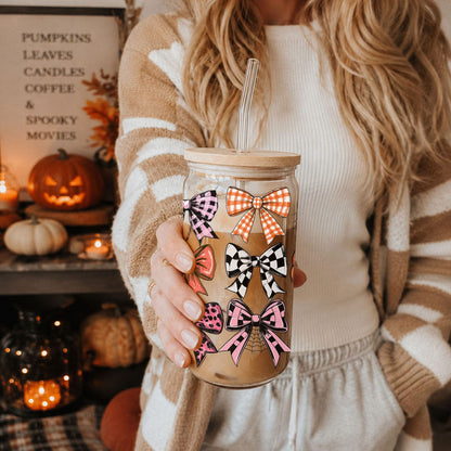 Gia Roma Travel Mug, Coffee Cup, Drinkware Fall Bows 20oz