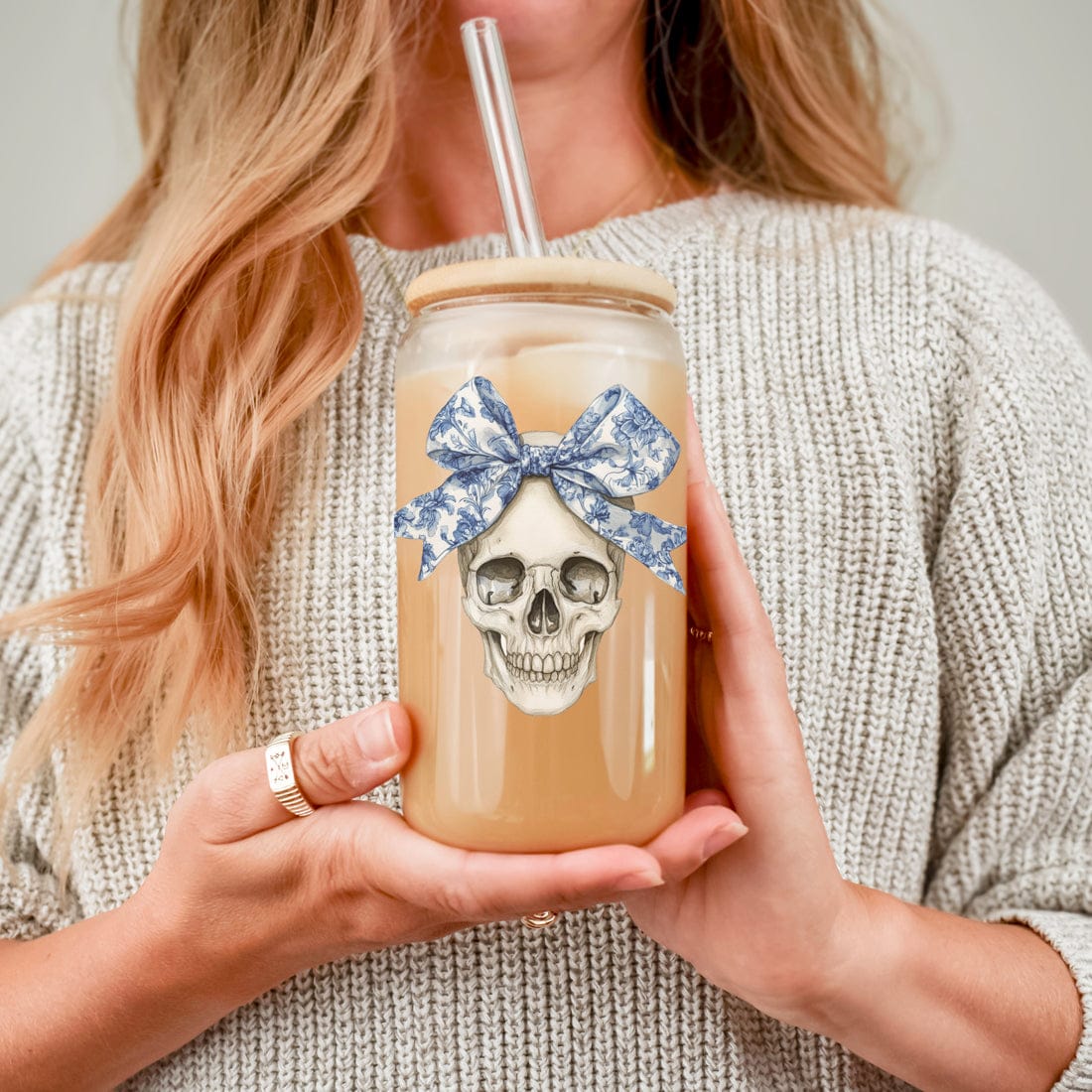 Gia Roma Travel Mug, Coffee Cup, Drinkware Bow Skull 20oz