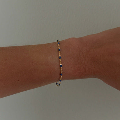 Blue Daisy Bracelet