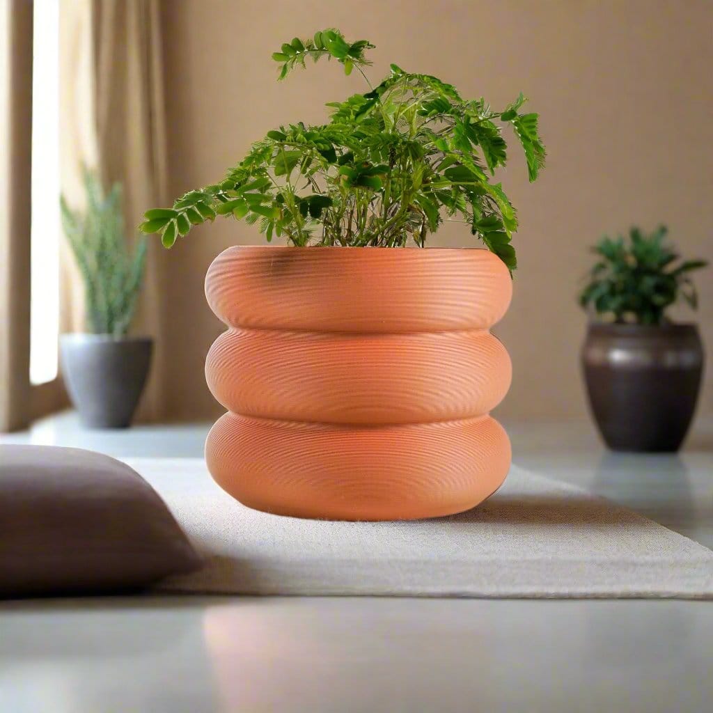 Rosebud HomeGoods Pots &amp; Planters Bubble Planter/ Donut Planter with Drainage