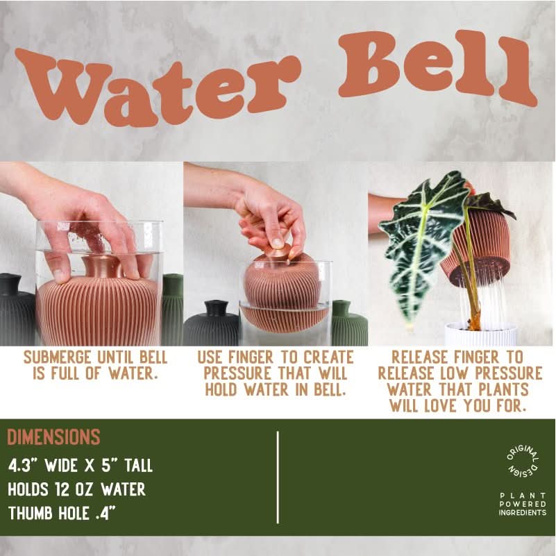 Rosebud HomeGoods Water Bell Bubble Water Bell Thumb Pot