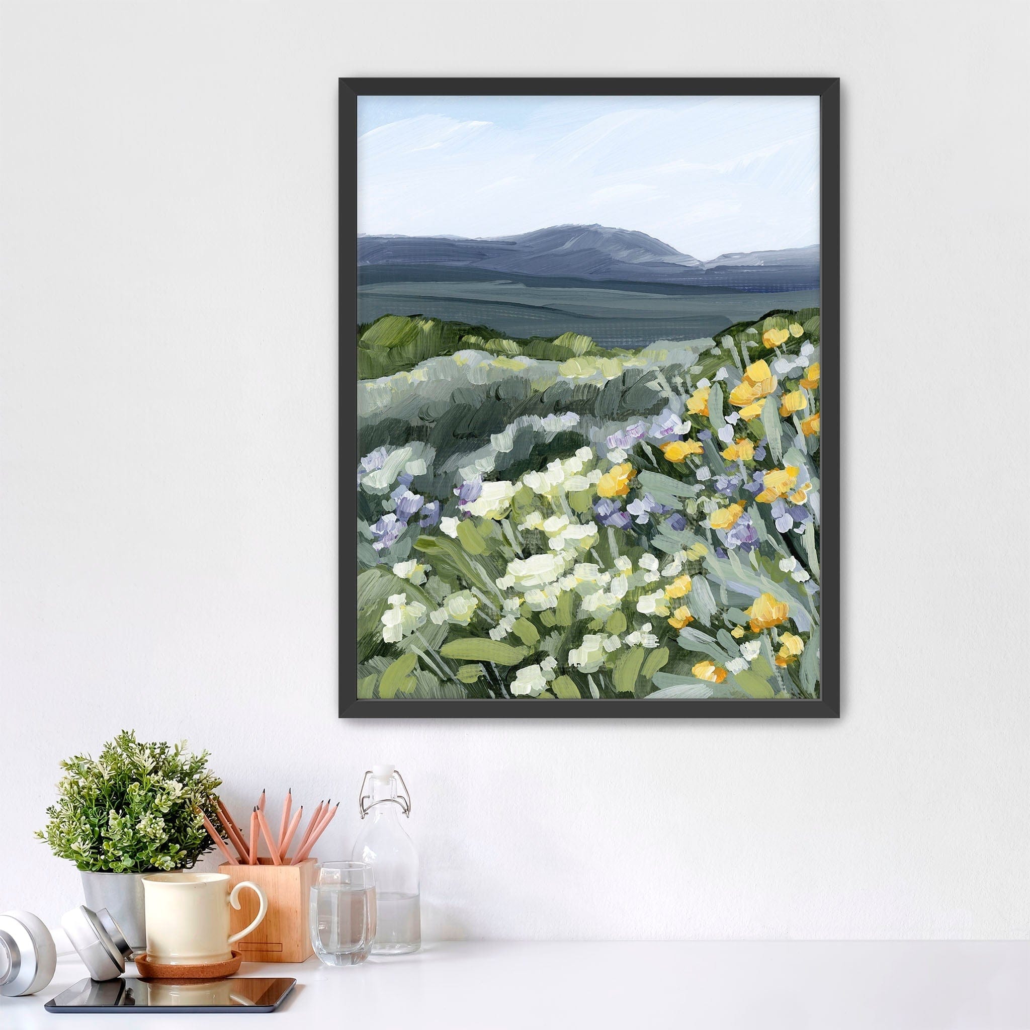 Katie Garrison Art Print Paper Print / 5x7 in / Black Frame "Buffalo Mountain" Art Print