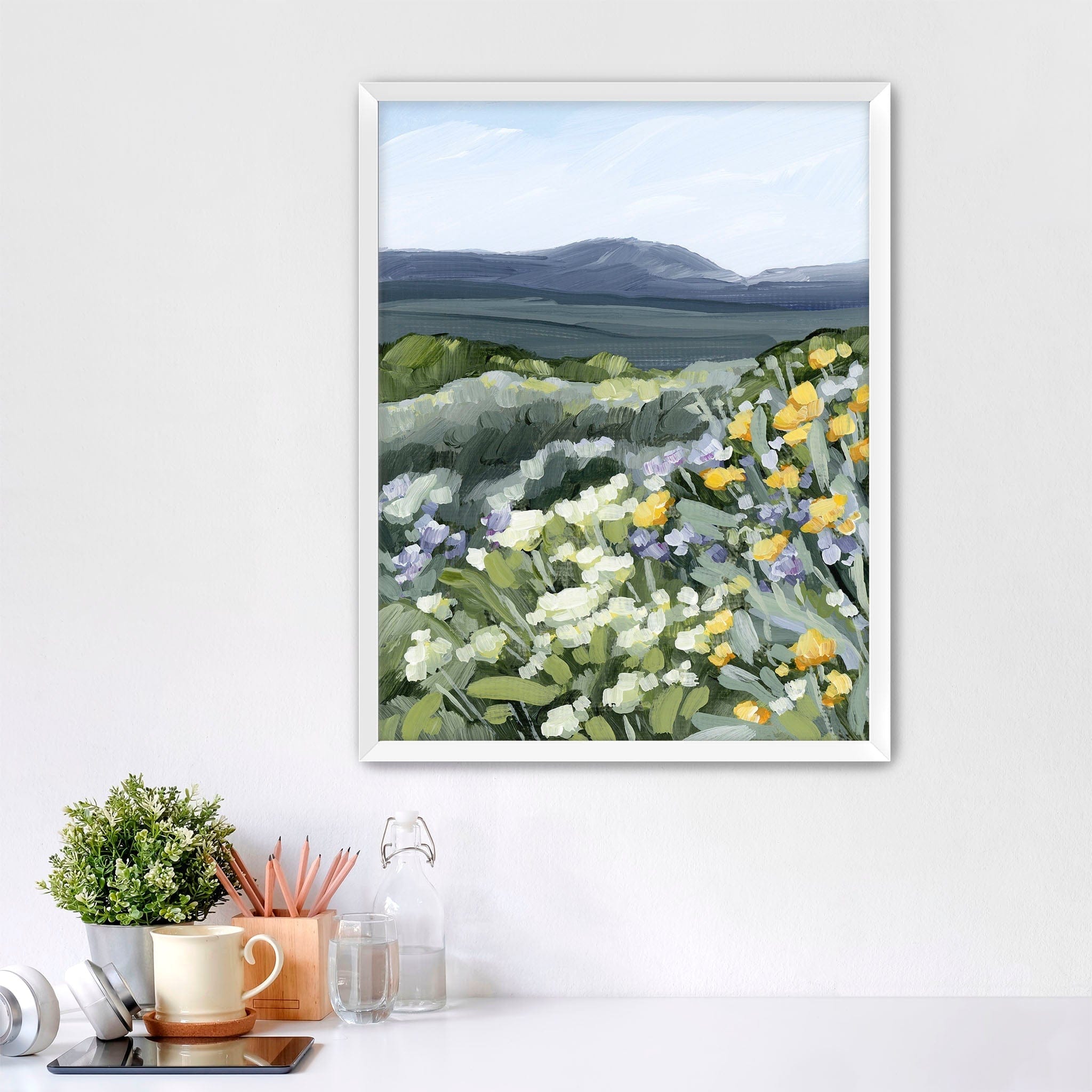 Katie Garrison Art Print Paper Print / 5x7 in / White Frame "Buffalo Mountain" Art Print