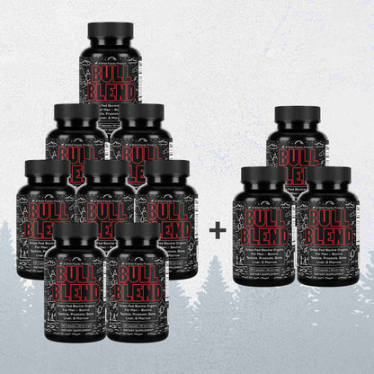 Wild Foods Supplements Buy 8 Get 3 Free (Save $100+!) Bull Blend, 30 servings – Natural Male Hormone &amp; Energy Support