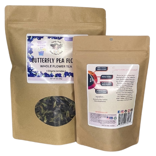 Witchy Pooh's Butterfly Pea Flower Tea - Loose Leaf Whole Blue Flowers, Caffeine Free by Witchy Pooh's Exotic Teas & Herbs - My American Goods