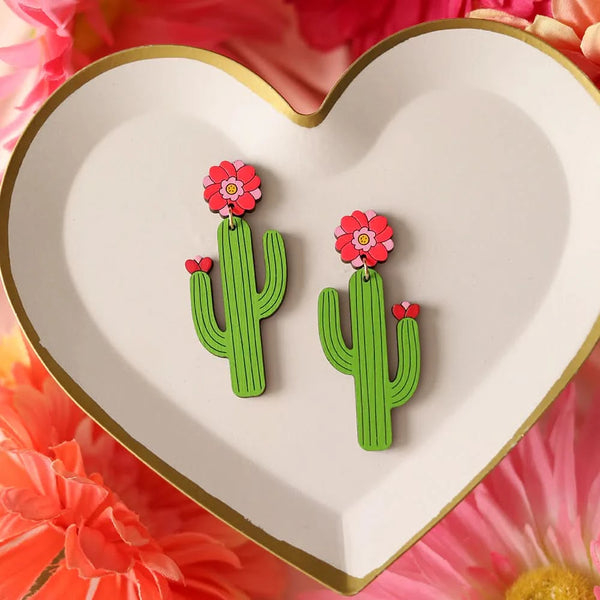 Saguaro Cactus Earrings - My American Goods