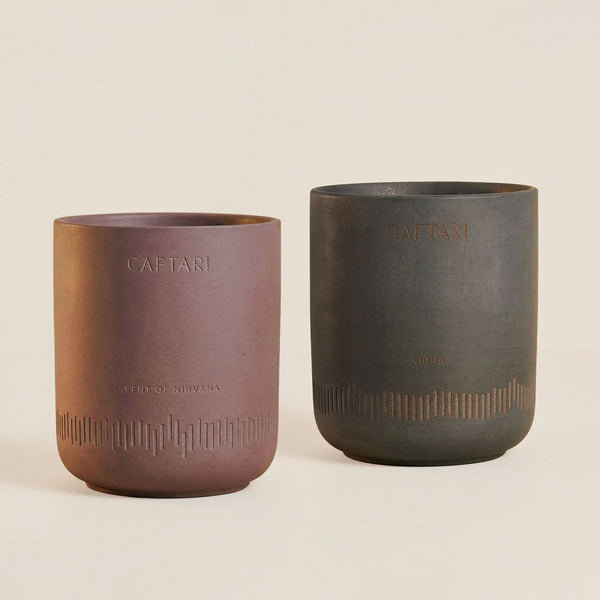 Caftari Candle Evening Ritual Bundle: Scent of Nirvana and Nidra