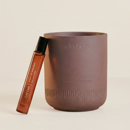 Caftari Candle Scent of Nirvana Rollerball + Candle Bundle