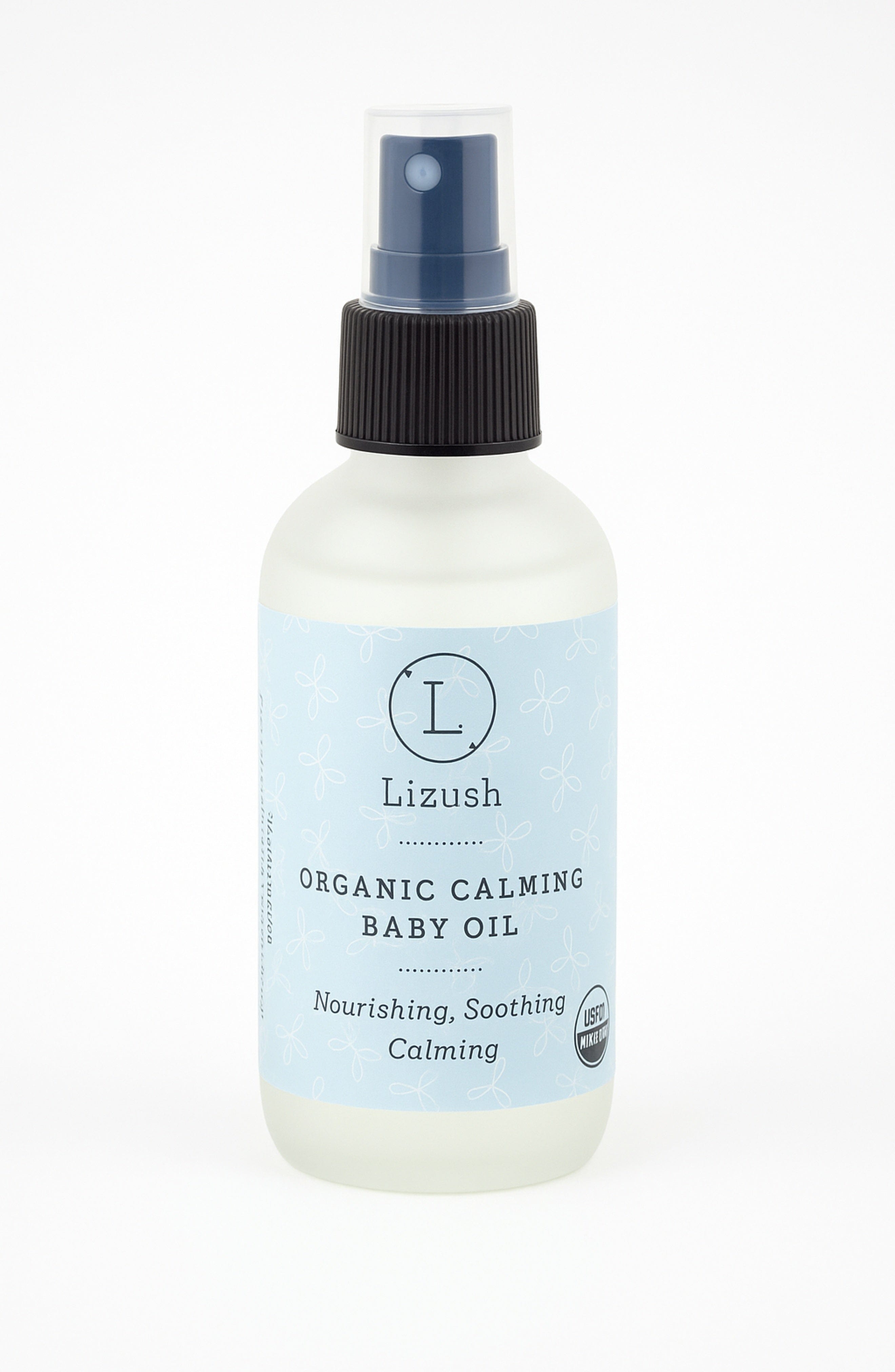 Lizush ORGANIC CALMING BABY OIL Nourishing, Soothing, Calming
