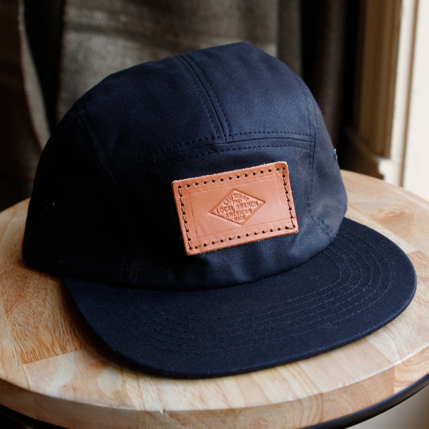 The Local Branch Hat Black Camp Hat - Diamond Logo - USA Made