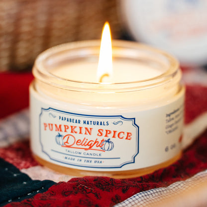 Pumpkin - Tallow Candle - 6 oz