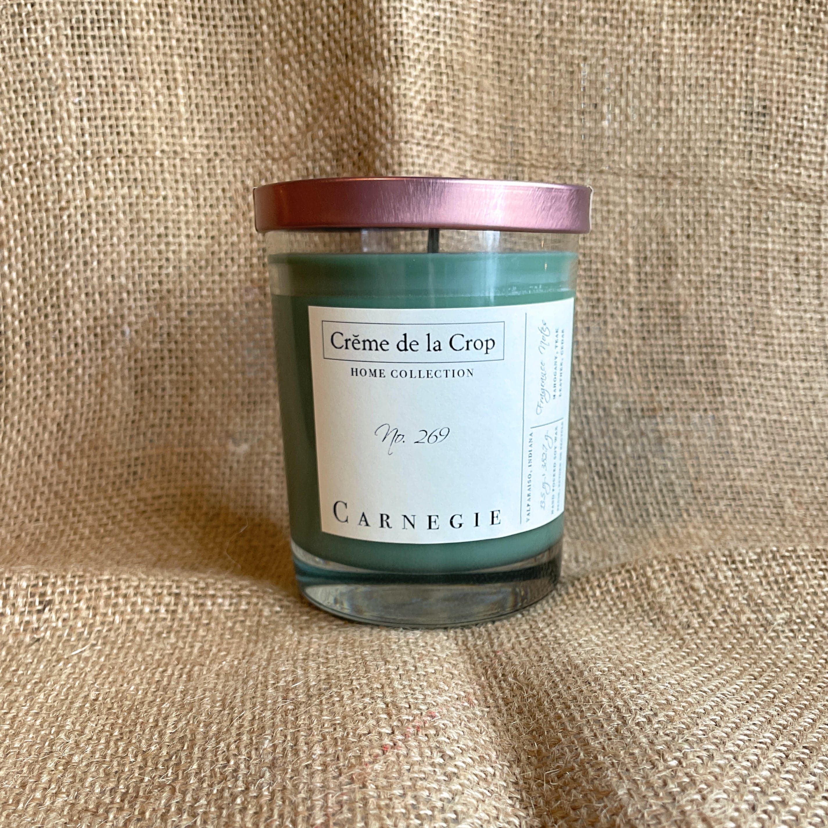 Creme de la Crop With Lid Soy Candle - Carnegie