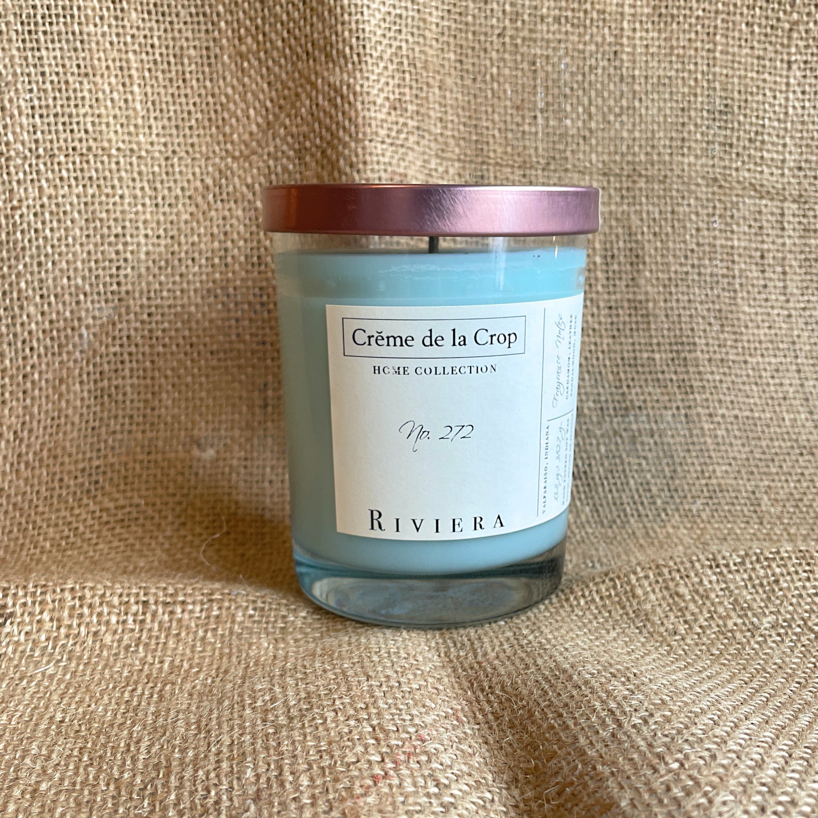Creme de la Crop With Lid Soy Candle - Riviera