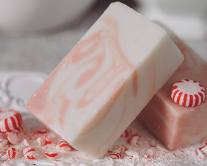 Candy Cane Peppermint Soap Bar